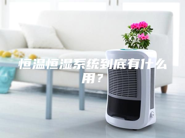 恒溫恒濕系統到底有什么用?