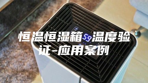 恒溫恒濕箱 溫度驗證-應用案例